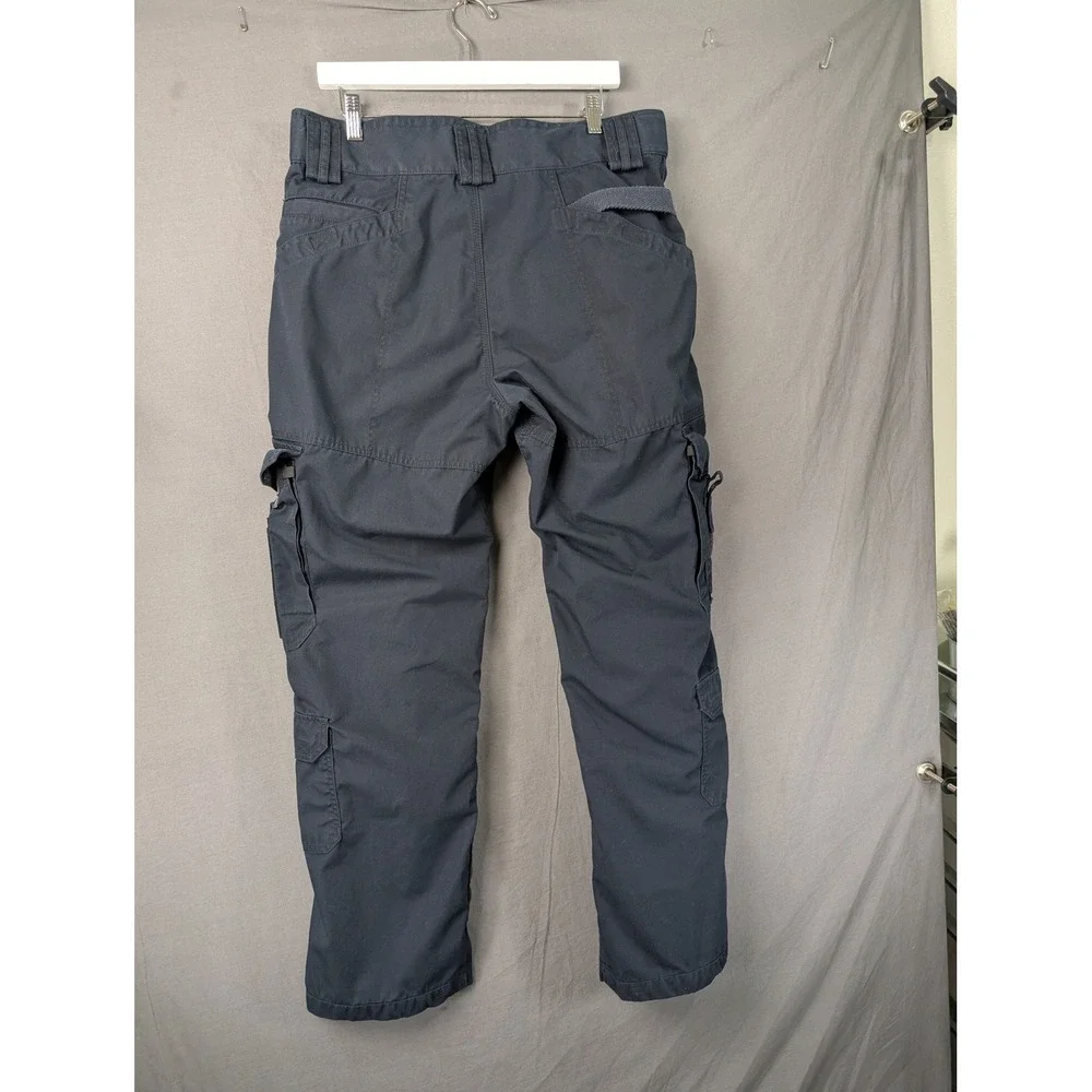 5.11 Tactical Series Mens Cargo Pants 36x32 Navy Blue Ripstop Work Trousers